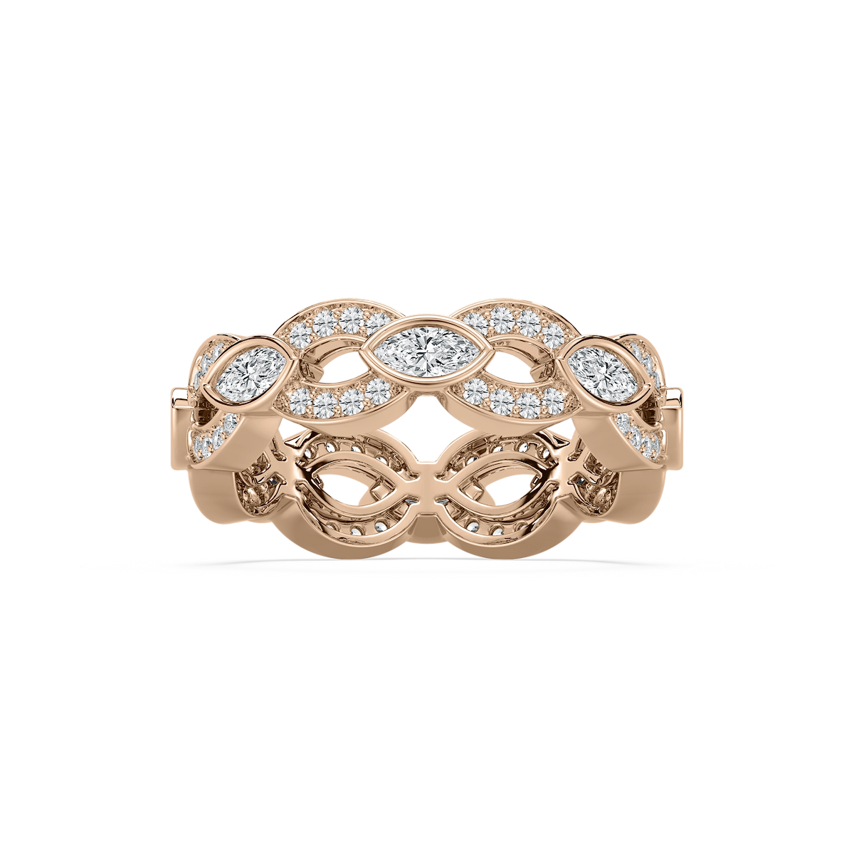 Marquise Lab Grown Diamond Infinity Band