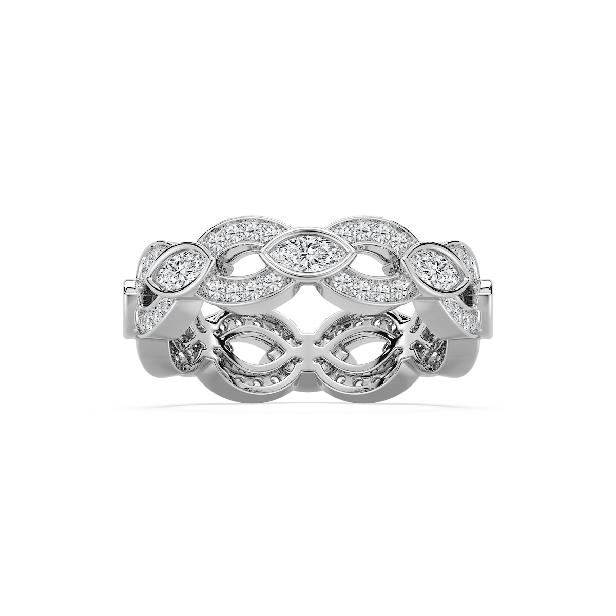 Marquise Lab Grown Diamond Infinity Band