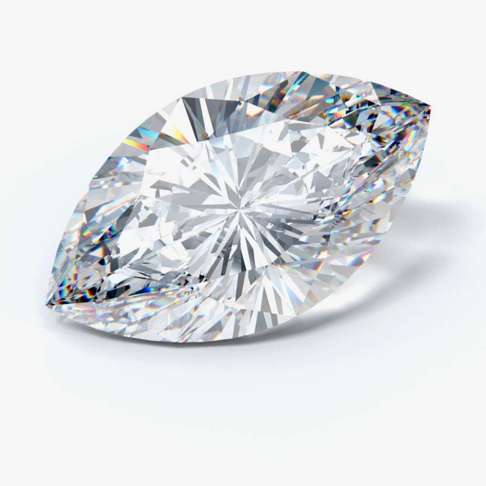 3.50 Carat Marquise Shaped, Ideal Cut, G Color, VS1 Clarity, IGI Certified Lab Grown Diamond