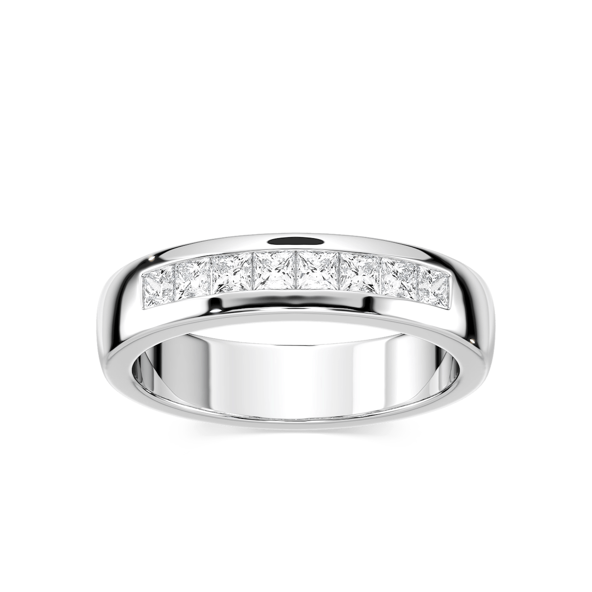 Melanie 2/5 ctw Princess Lab Grown Diamond Channel Set Wedding Band