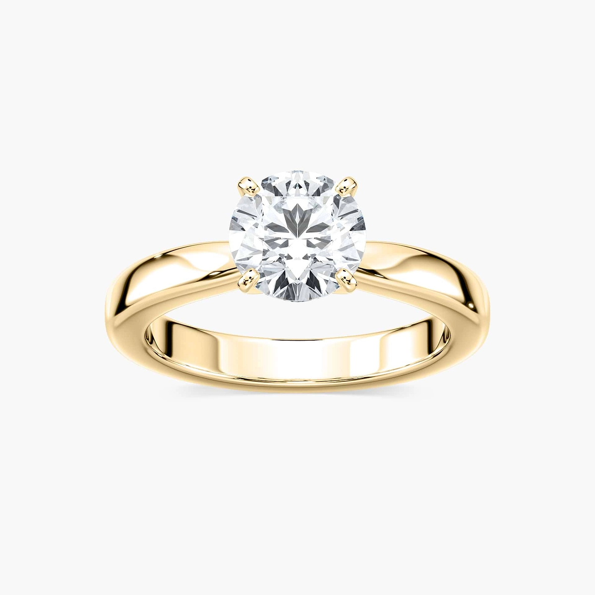 Riley Lab Grown Diamond Tapered Solitaire Engagement Ring