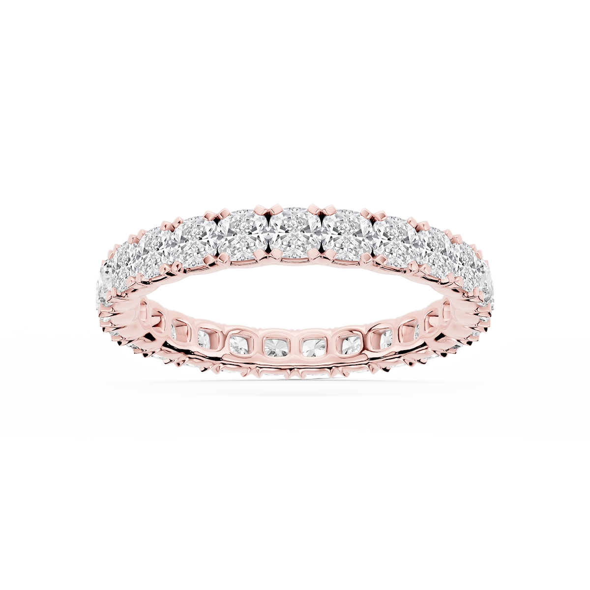 Morgan Cushion Lab Grown Diamond Classic Four Prong Eternity Band