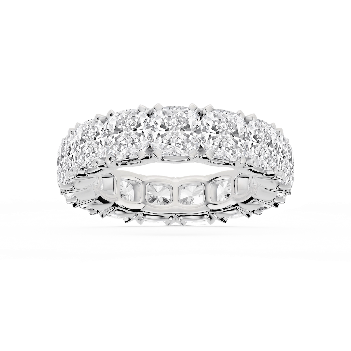 Morgan Cushion Lab Grown Diamond Classic Four Prong Eternity Band