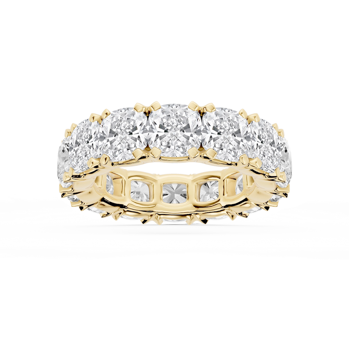 Morgan Cushion Lab Grown Diamond Classic Four Prong Eternity Band