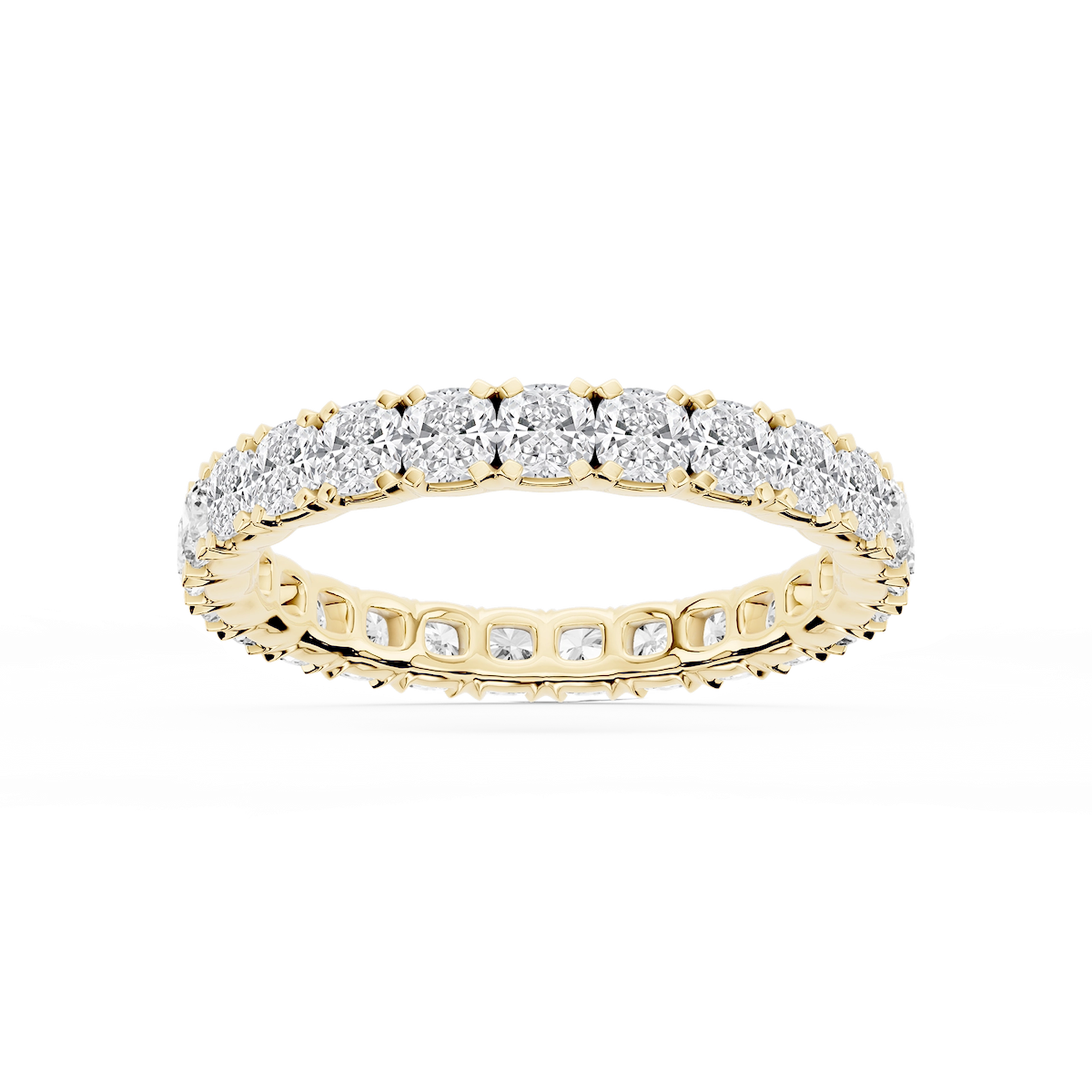 Morgan Cushion Lab Grown Diamond Classic Four Prong Eternity Band