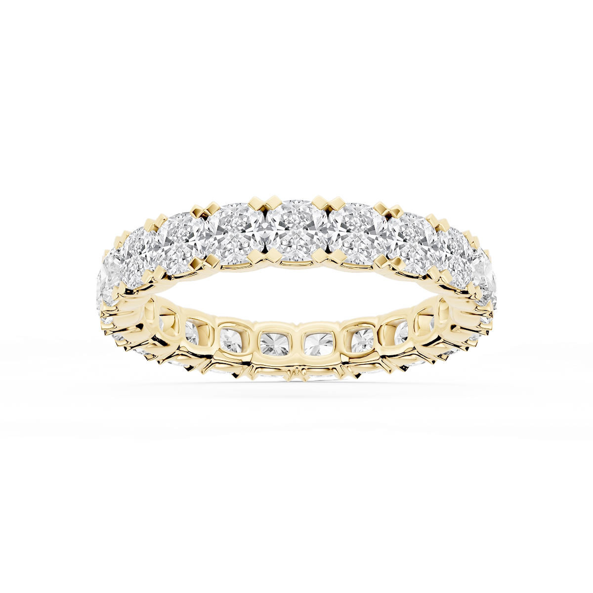 Morgan Cushion Lab Grown Diamond Classic Four Prong Eternity Band