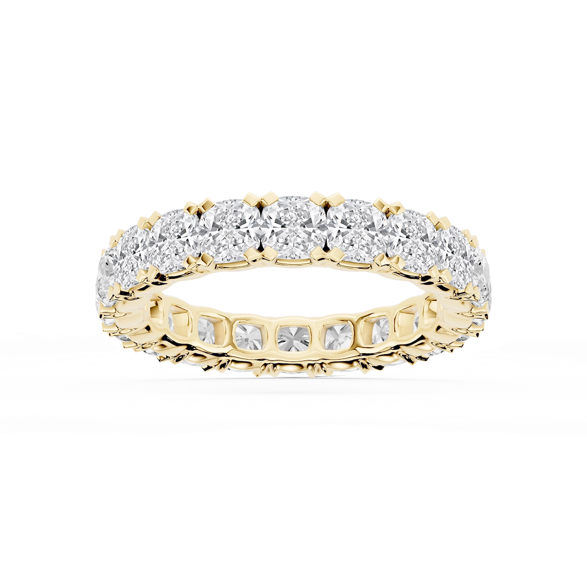 Morgan Cushion Lab Grown Diamond Classic Four Prong Eternity Band