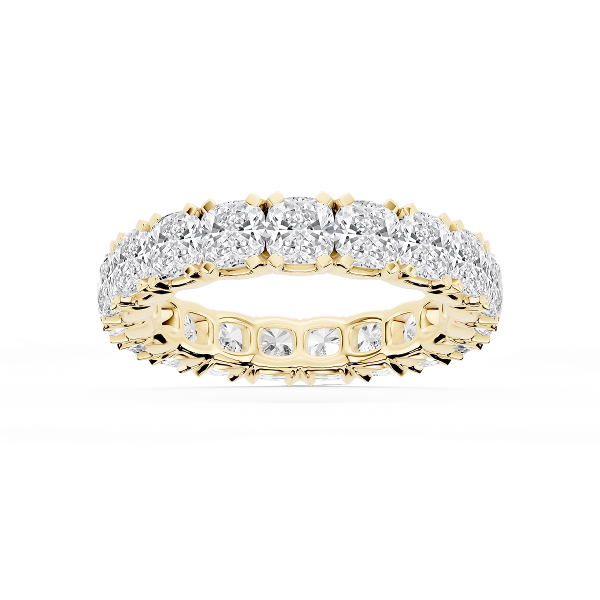 Morgan Cushion Lab Grown Diamond Classic Four Prong Eternity Band