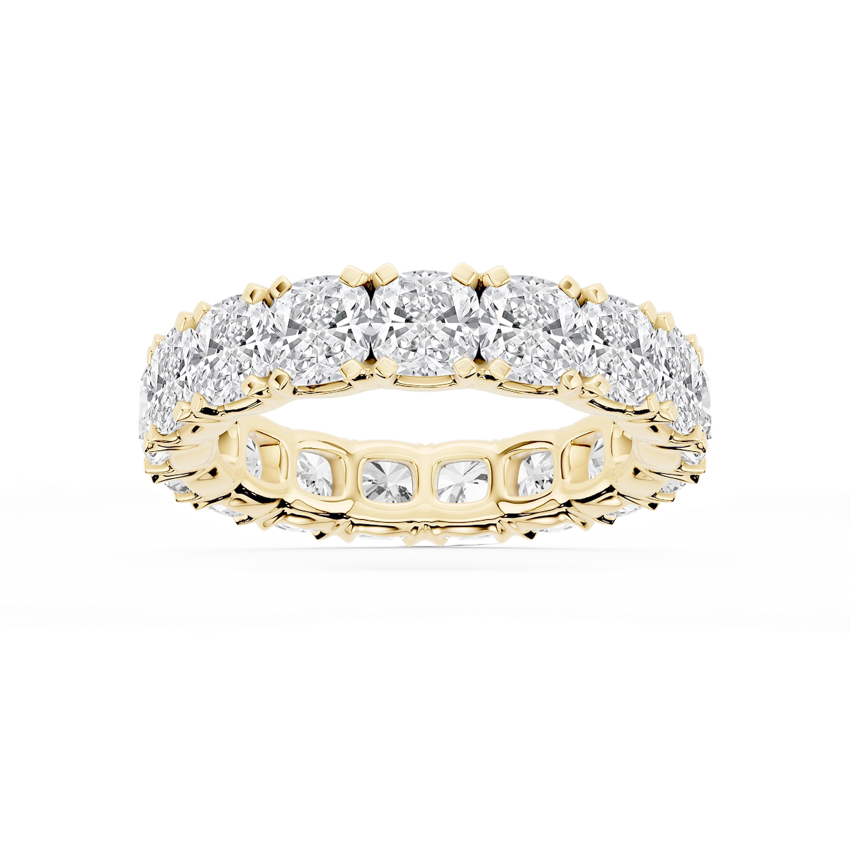 Morgan Cushion Lab Grown Diamond Classic Four Prong Eternity Band