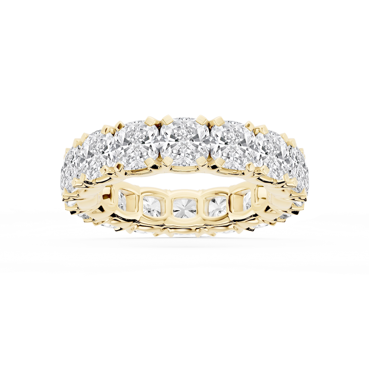 Morgan Cushion Lab Grown Diamond Classic Four Prong Eternity Band