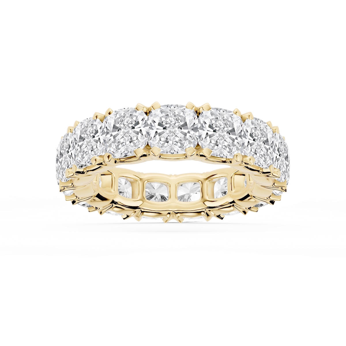 Morgan Cushion Lab Grown Diamond Classic Four Prong Eternity Band