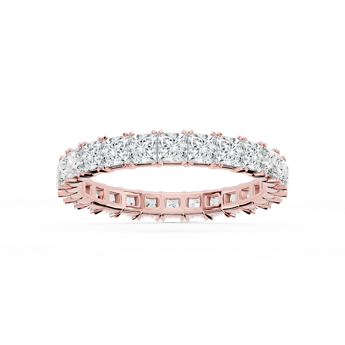 Morgan Princess Lab Grown Diamond Classic Four Prong Eternity Band