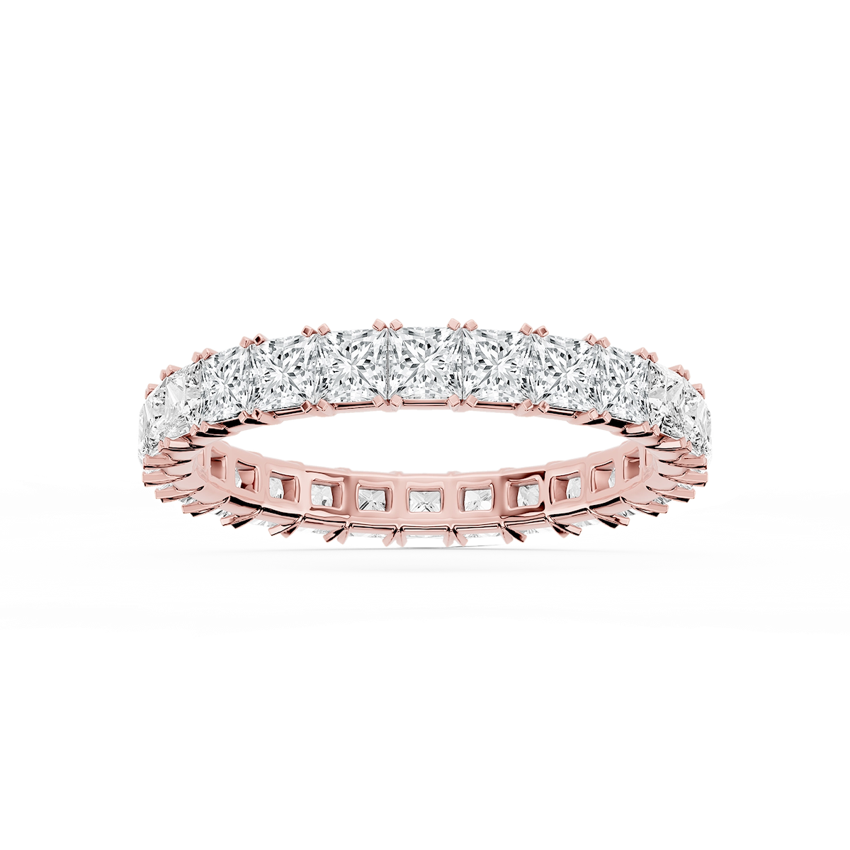 Morgan Princess Lab Grown Diamond Classic Four Prong Eternity Band