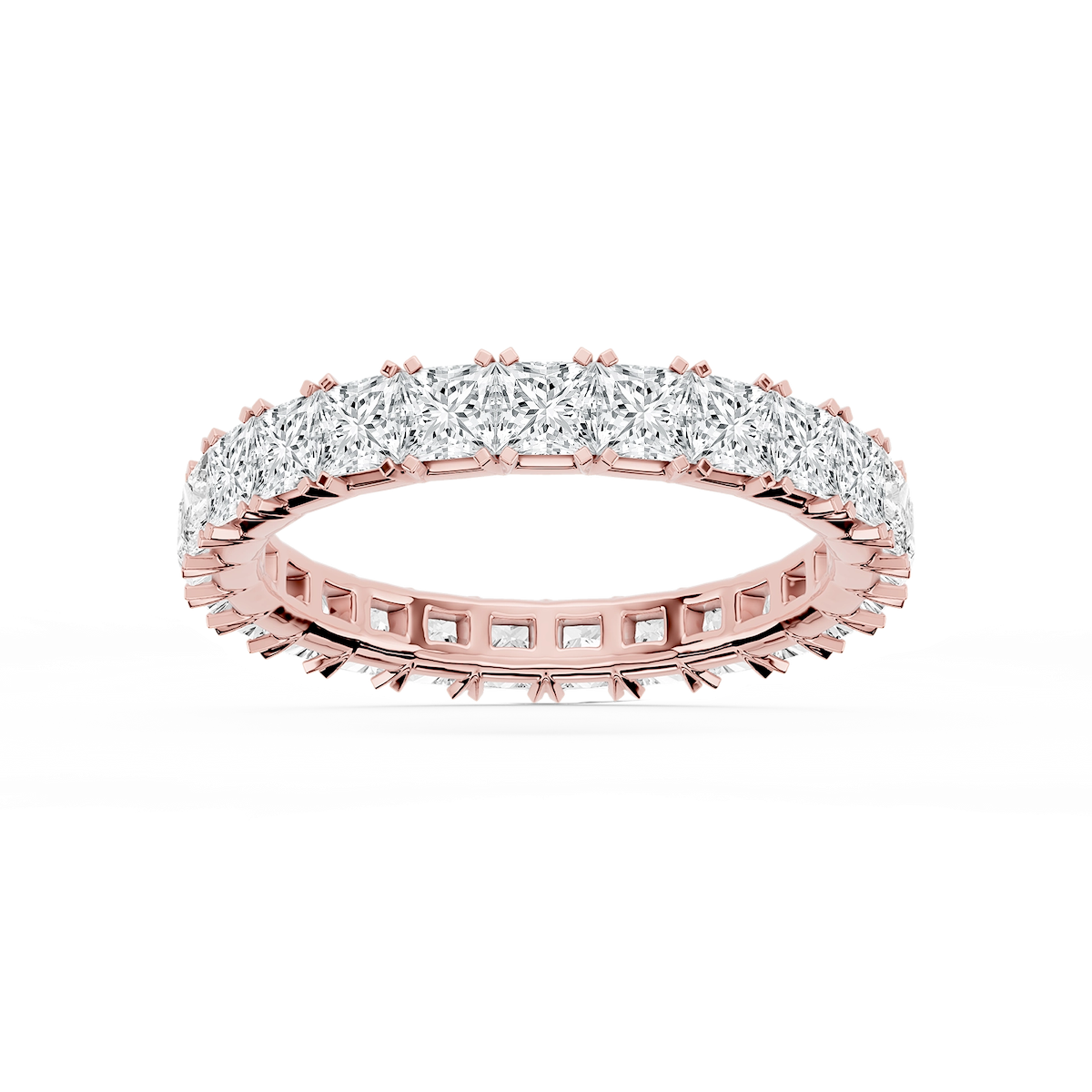 Morgan Princess Lab Grown Diamond Classic Four Prong Eternity Band