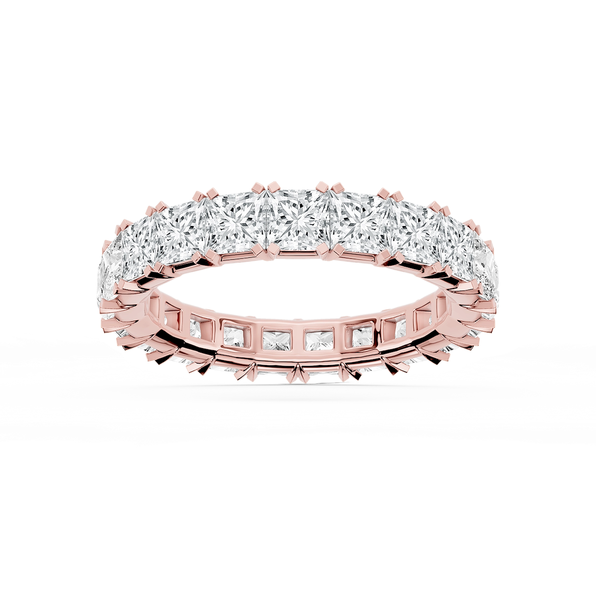 Morgan Princess Lab Grown Diamond Classic Four Prong Eternity Band
