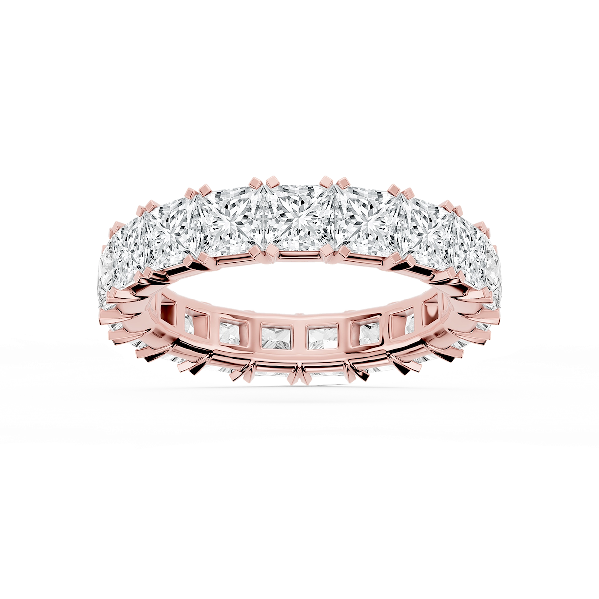 Morgan Princess Lab Grown Diamond Classic Four Prong Eternity Band