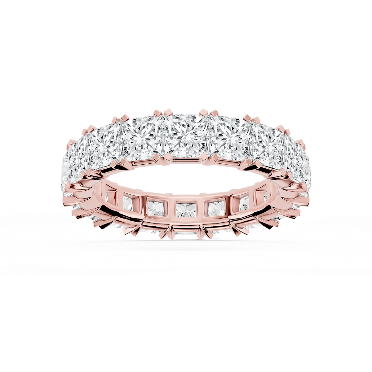 Morgan Princess Lab Grown Diamond Classic Four Prong Eternity Band
