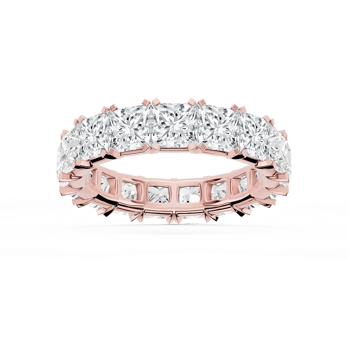 Morgan Princess Lab Grown Diamond Classic Four Prong Eternity Band