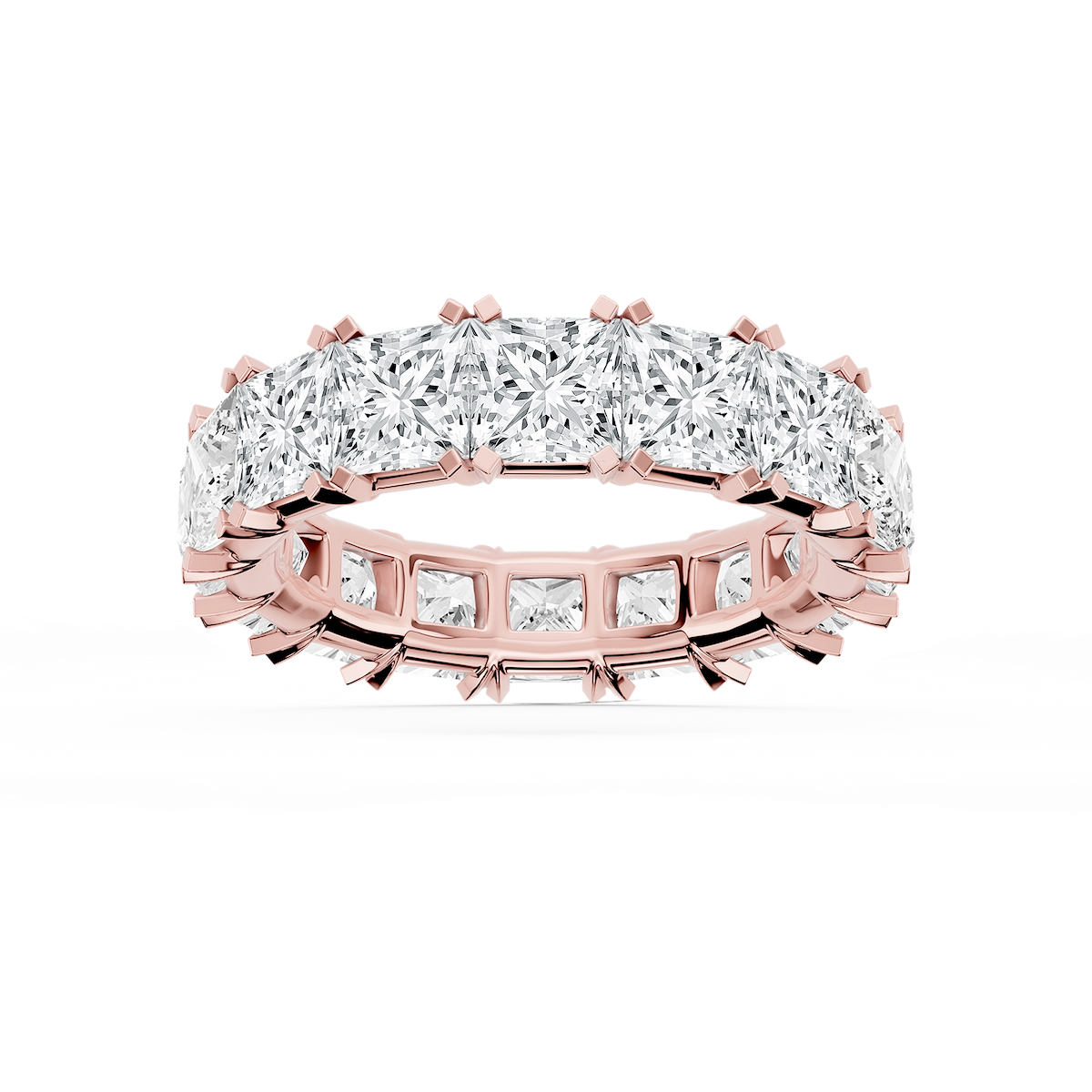 Morgan Princess Lab Grown Diamond Classic Four Prong Eternity Band