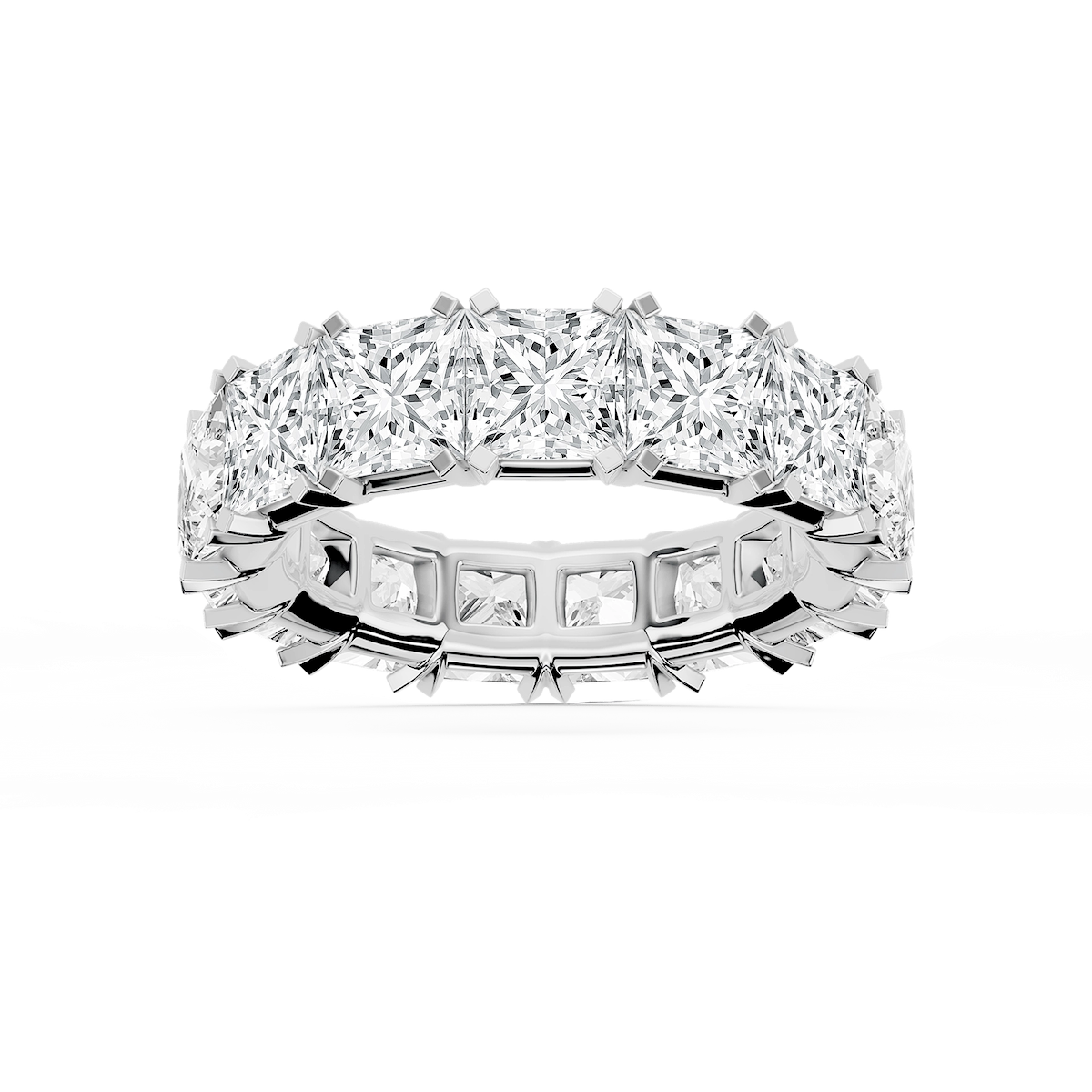 Morgan Princess Lab Grown Diamond Classic Four Prong Eternity Band