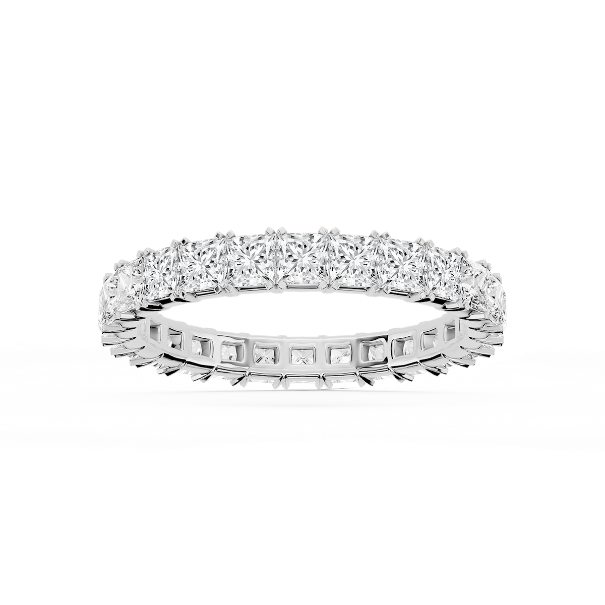 Morgan Princess Lab Grown Diamond Classic Four Prong Eternity Band