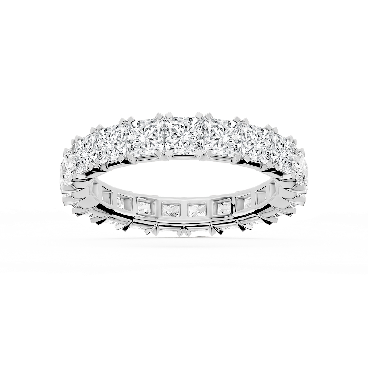 Morgan Princess Lab Grown Diamond Classic Four Prong Eternity Band