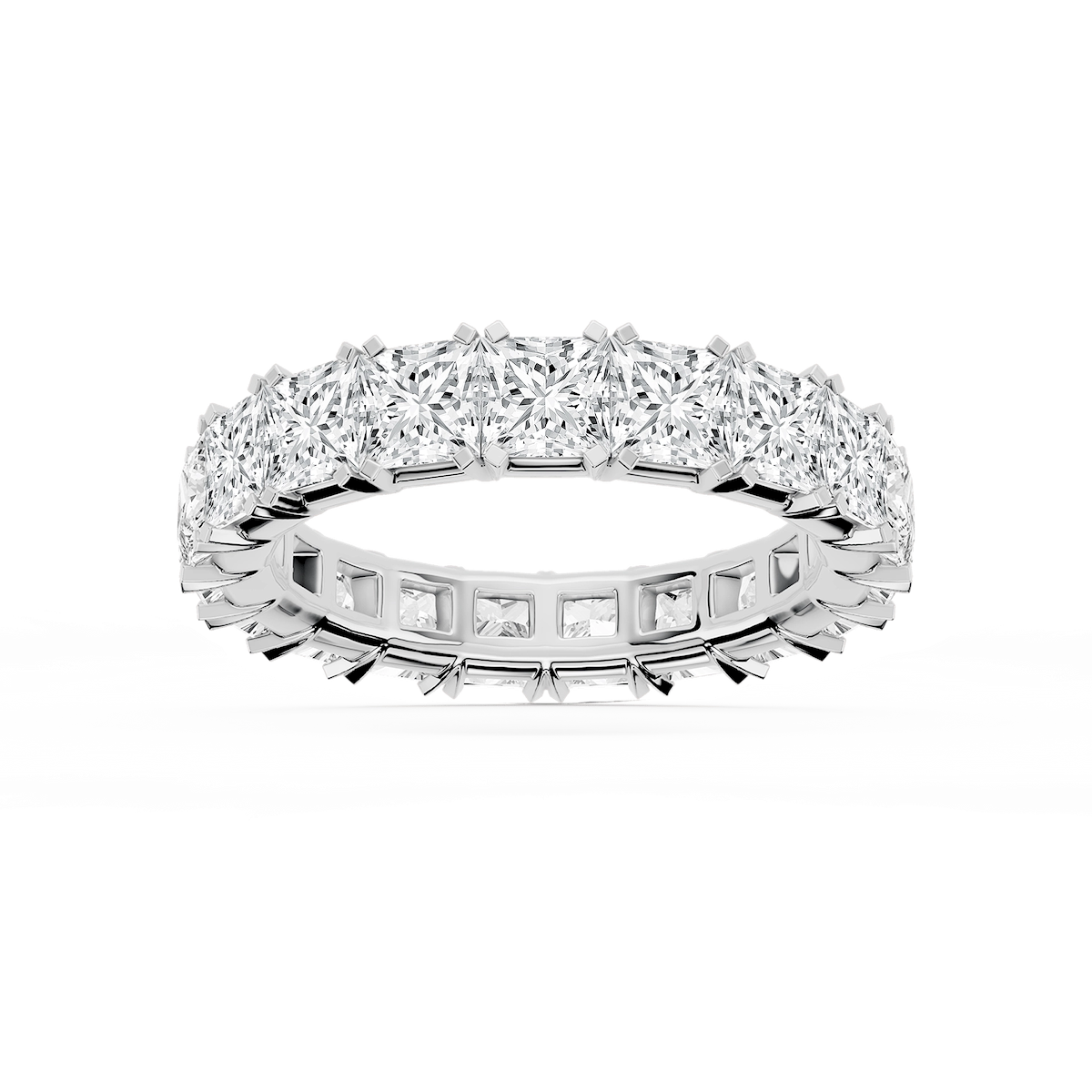 Morgan Princess Lab Grown Diamond Classic Four Prong Eternity Band