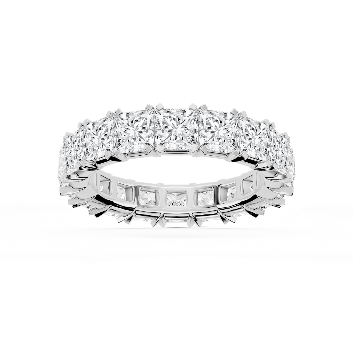 Morgan Princess Lab Grown Diamond Classic Four Prong Eternity Band