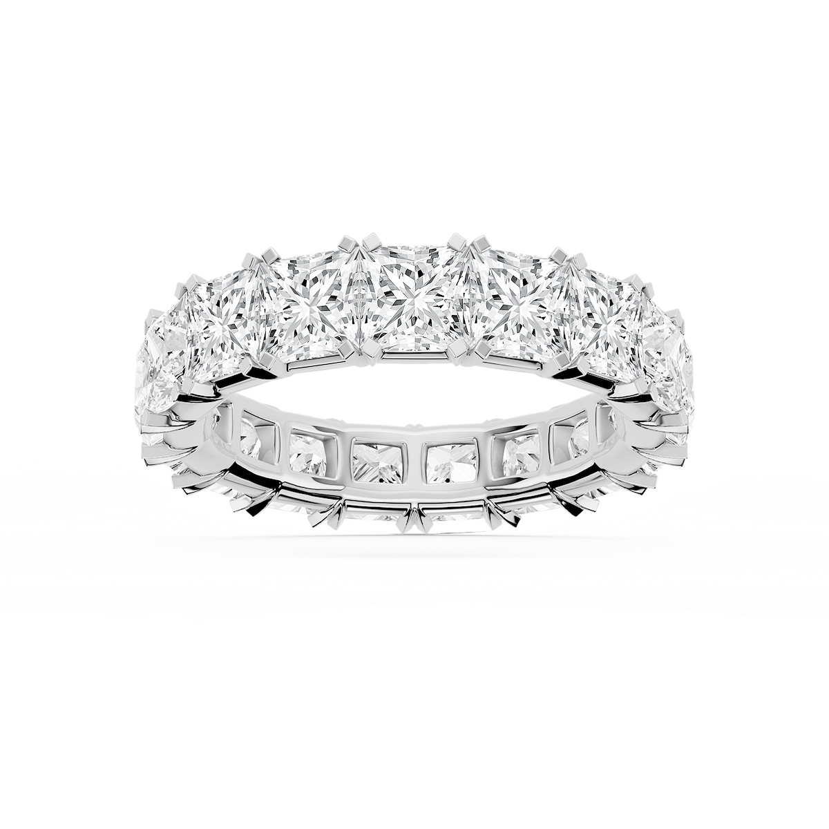 Morgan Princess Lab Grown Diamond Classic Four Prong Eternity Band