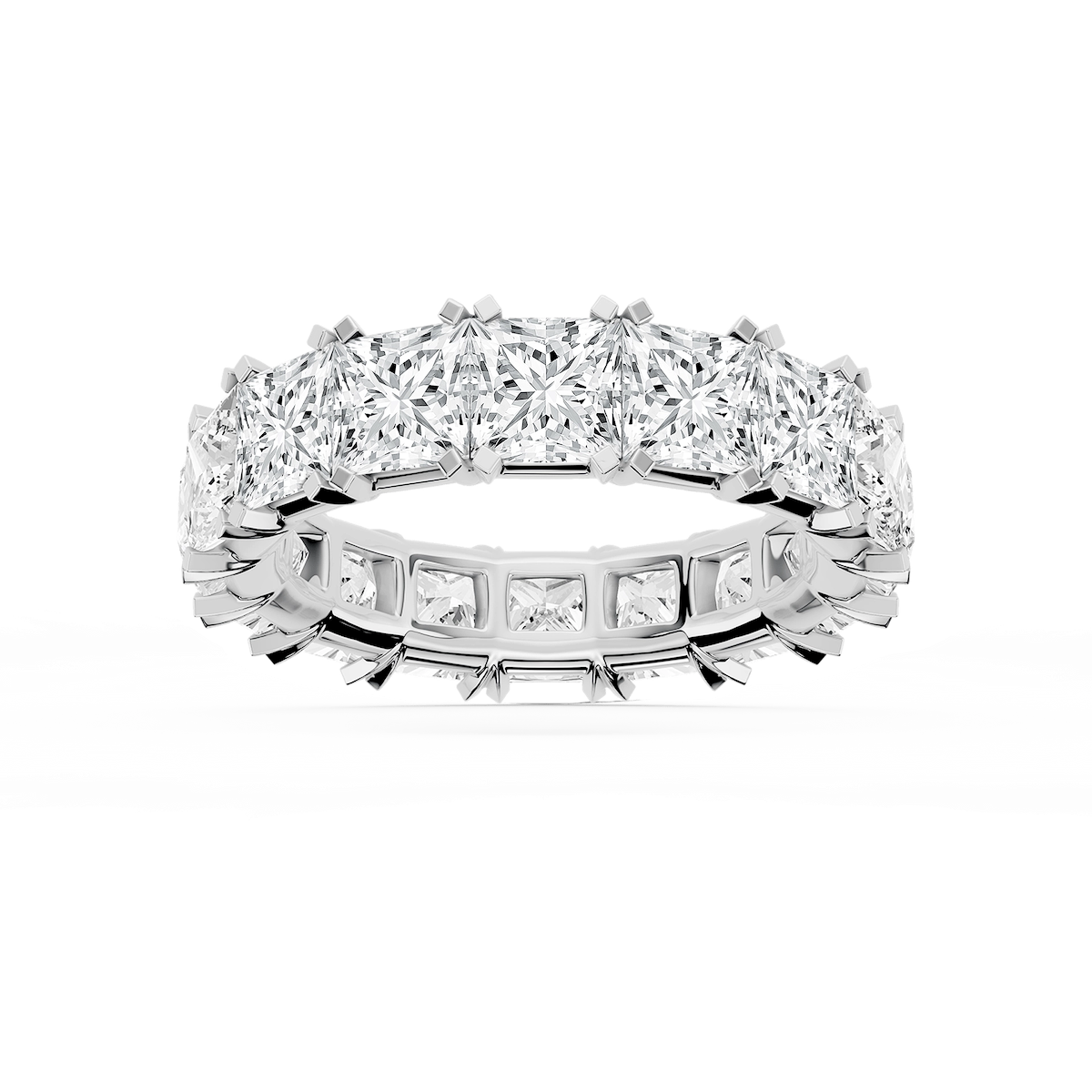 Morgan Princess Lab Grown Diamond Classic Four Prong Eternity Band