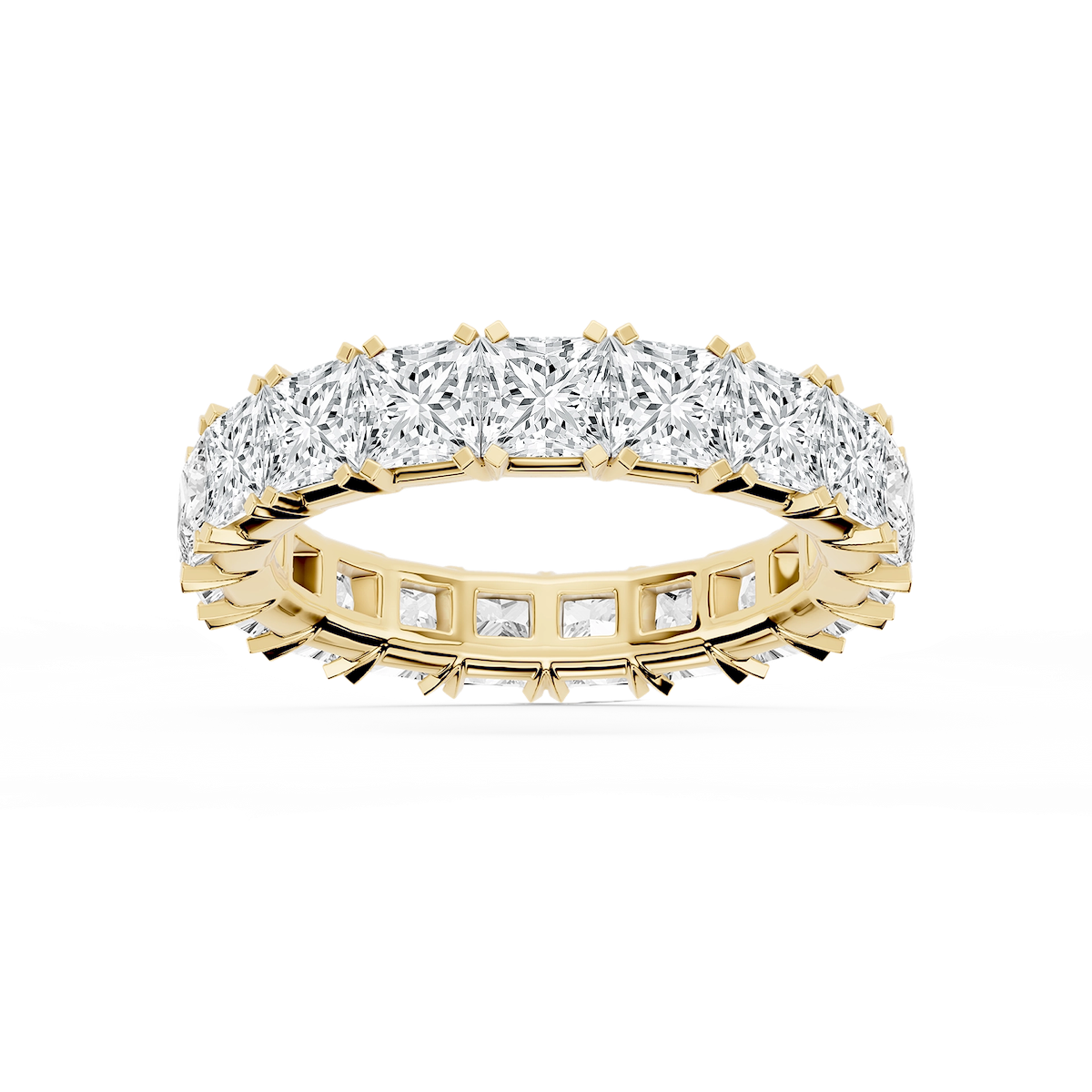 Morgan Princess Lab Grown Diamond Classic Four Prong Eternity Band
