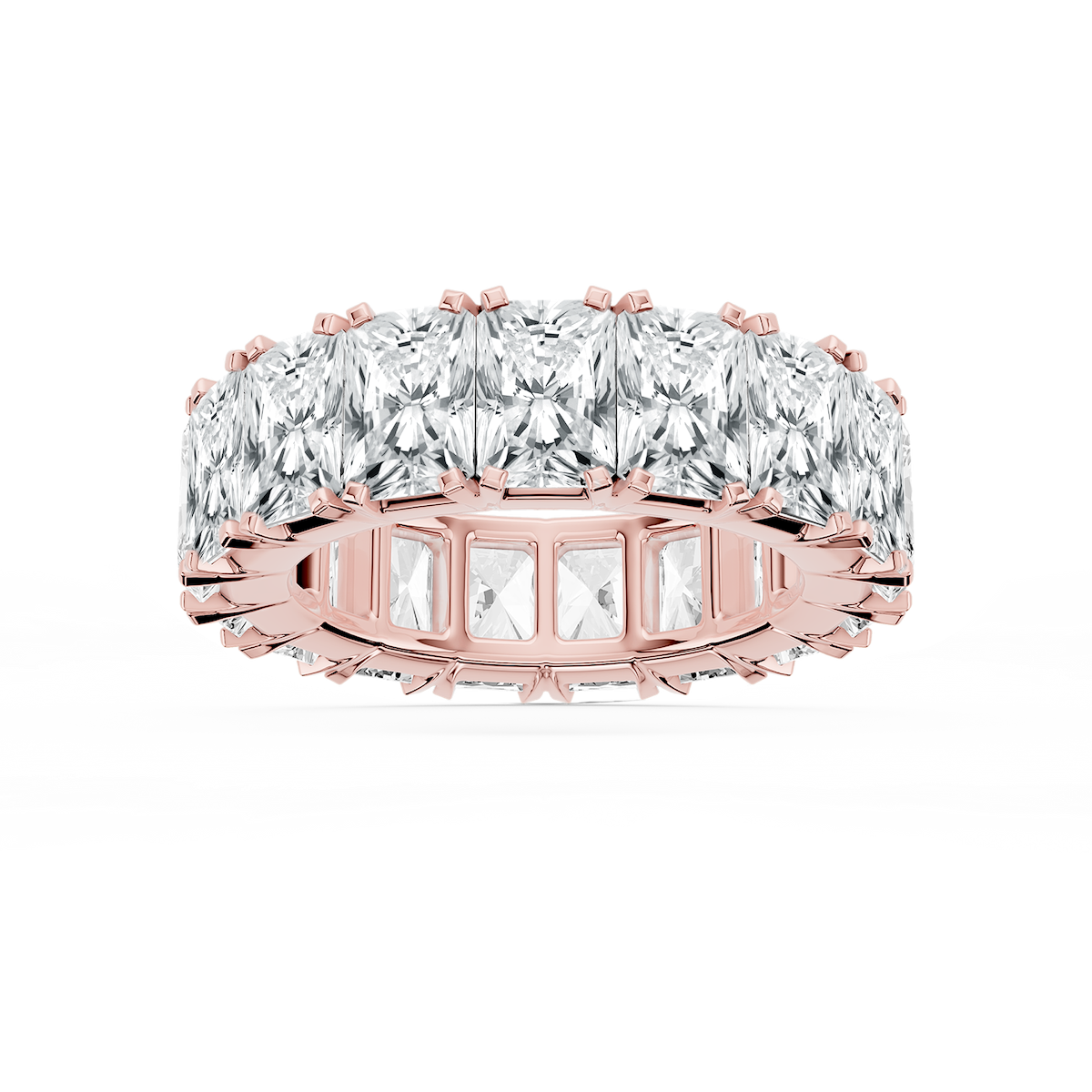 Zora Round Lab Grown Diamond Single Shared Prong Eternity Band