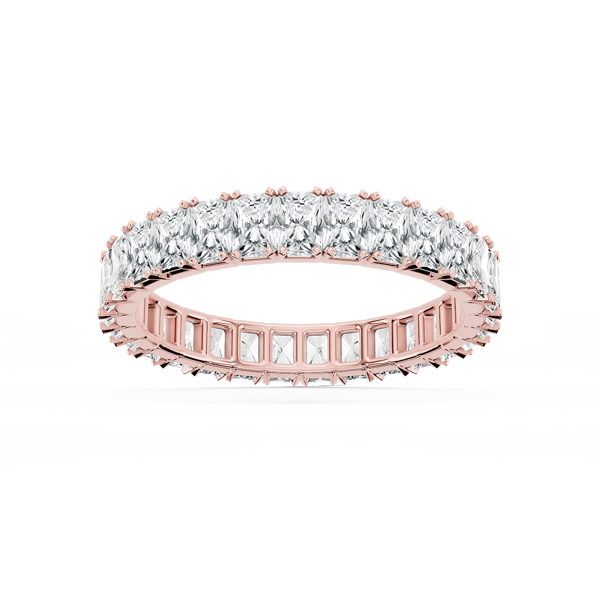 Zora Round Lab Grown Diamond Single Shared Prong Eternity Band