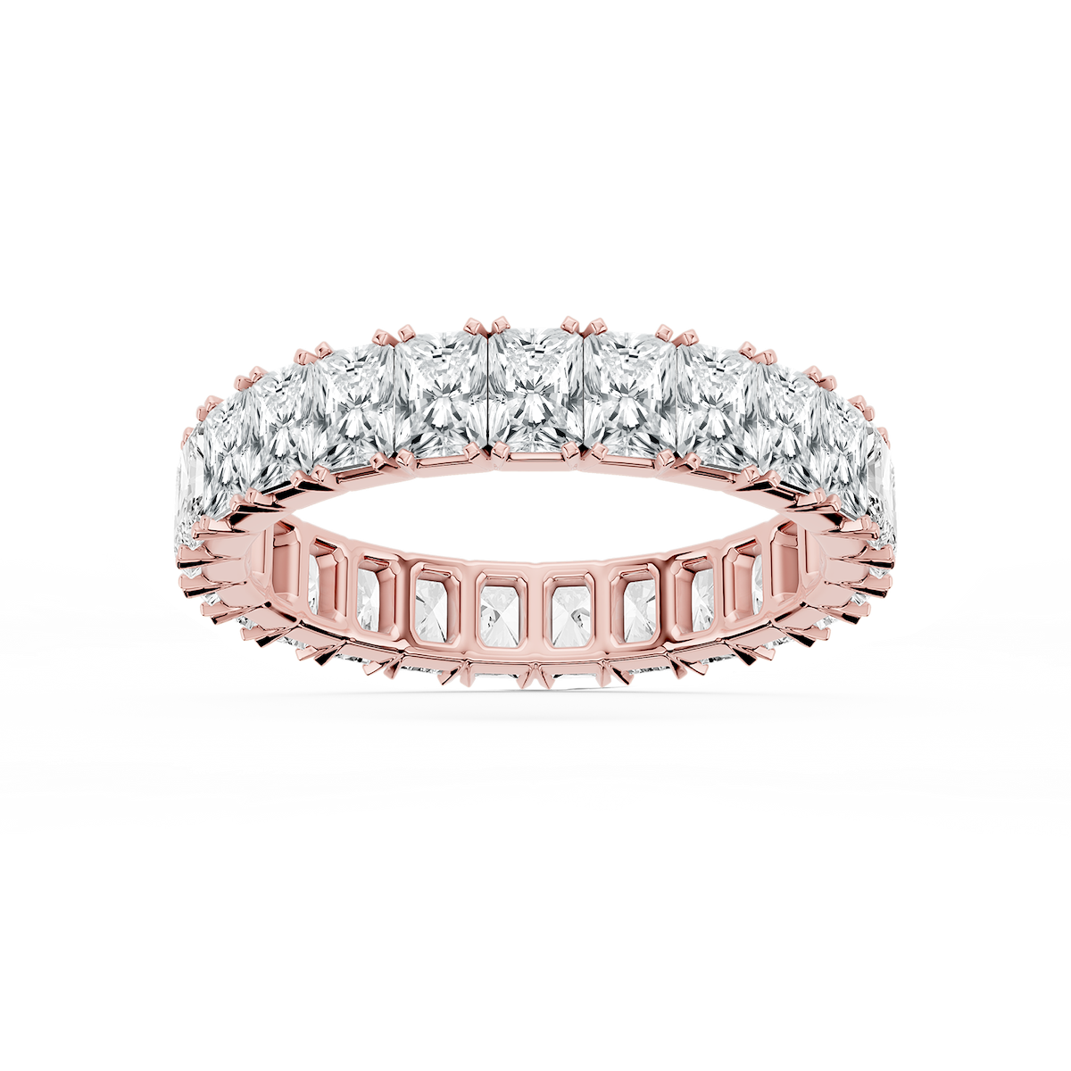 Zora Round Lab Grown Diamond Single Shared Prong Eternity Band