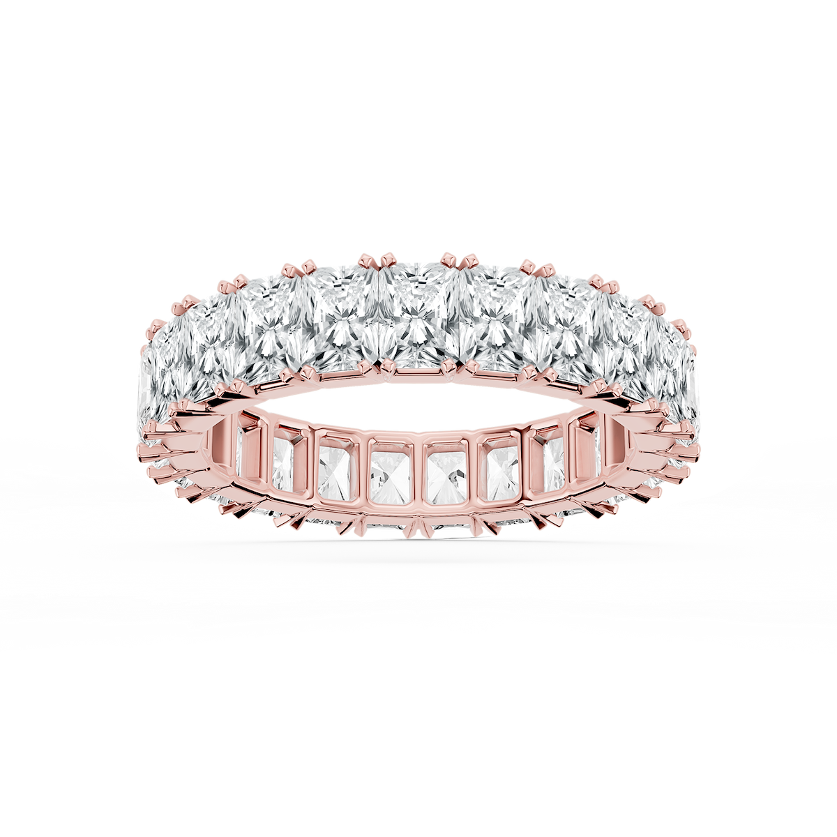 Zora Round Lab Grown Diamond Single Shared Prong Eternity Band