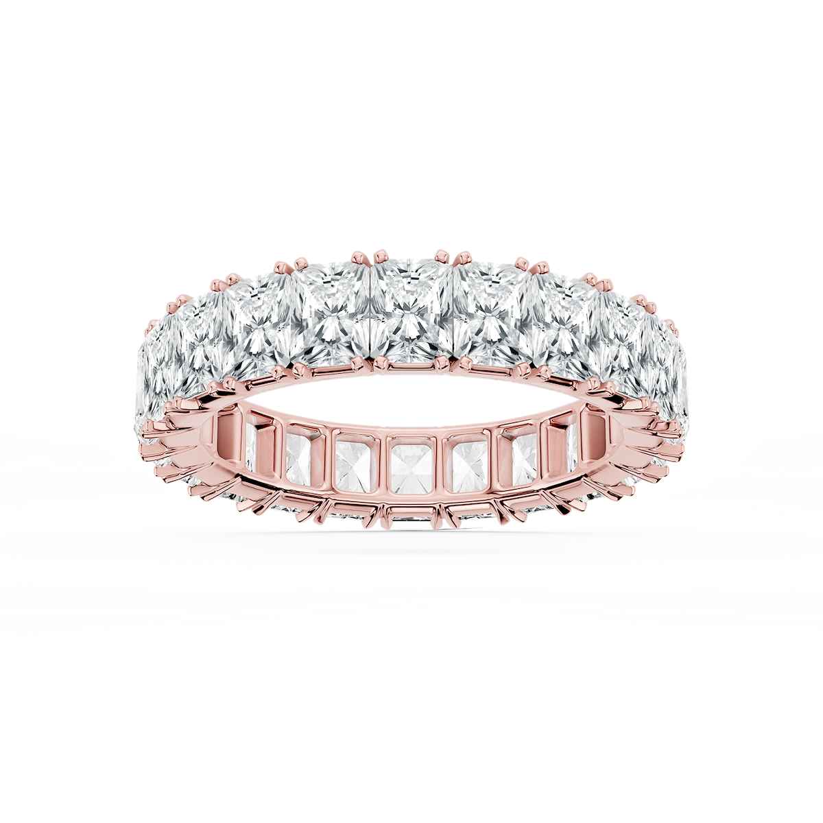 Zora Round Lab Grown Diamond Single Shared Prong Eternity Band