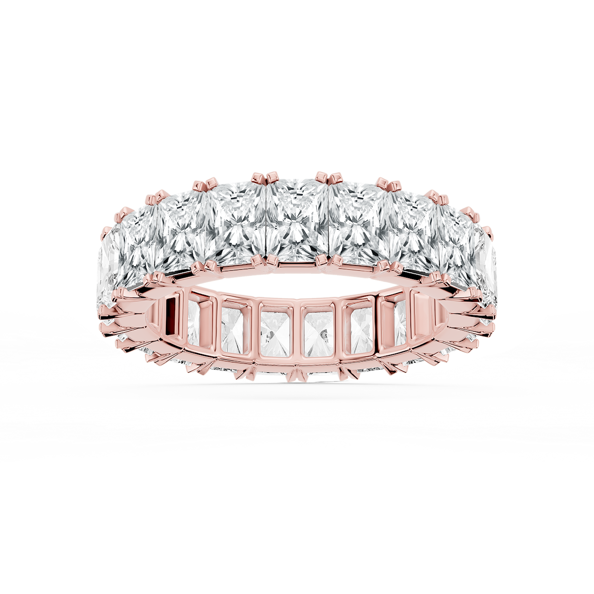 Zora Round Lab Grown Diamond Single Shared Prong Eternity Band