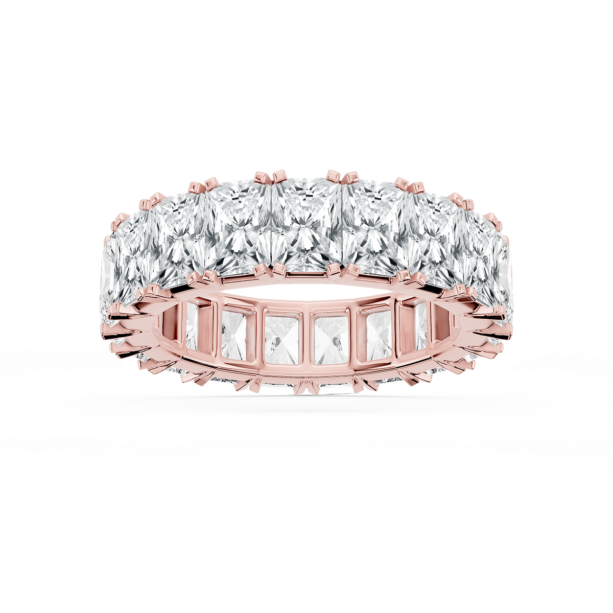 Zora Round Lab Grown Diamond Single Shared Prong Eternity Band