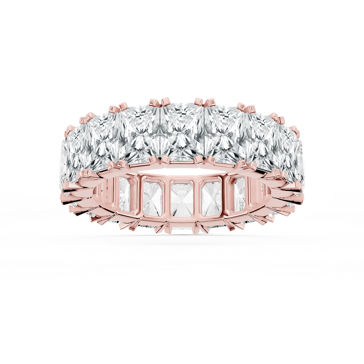 Zora Round Lab Grown Diamond Single Shared Prong Eternity Band
