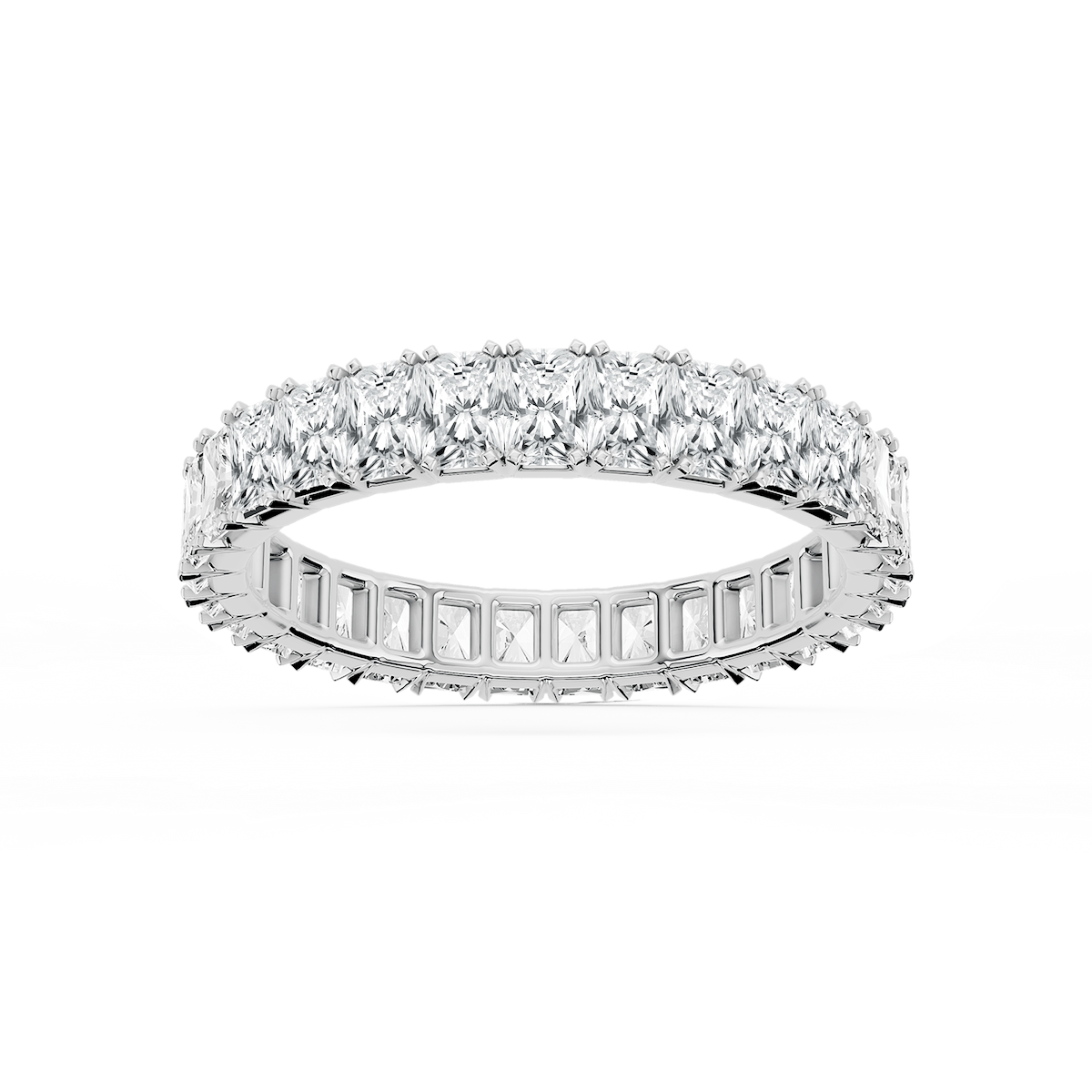 Zora Round Lab Grown Diamond Single Shared Prong Eternity Band