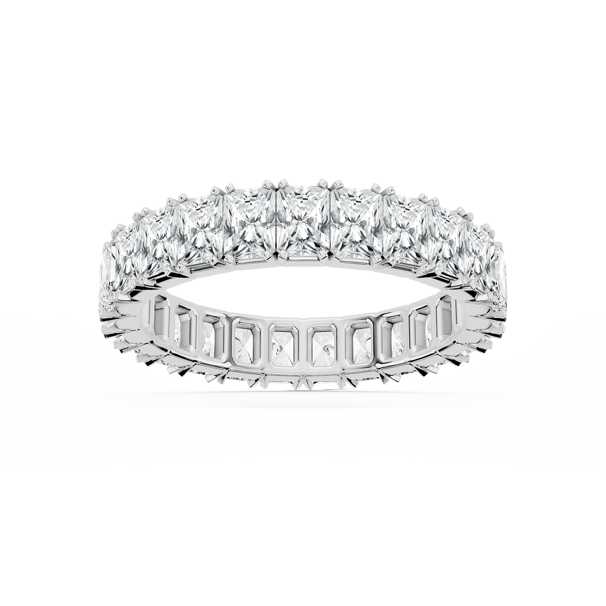 Zora Round Lab Grown Diamond Single Shared Prong Eternity Band