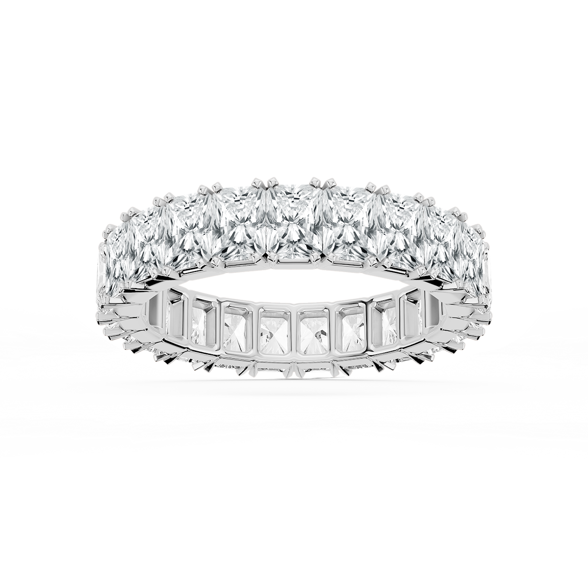Zora Round Lab Grown Diamond Single Shared Prong Eternity Band