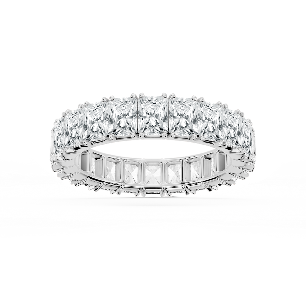 Zora Round Lab Grown Diamond Single Shared Prong Eternity Band