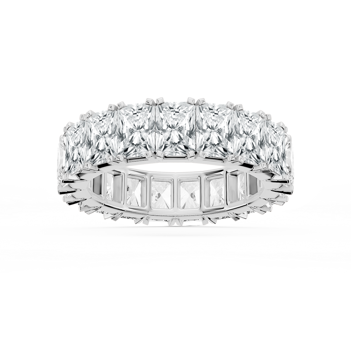 Zora Round Lab Grown Diamond Single Shared Prong Eternity Band