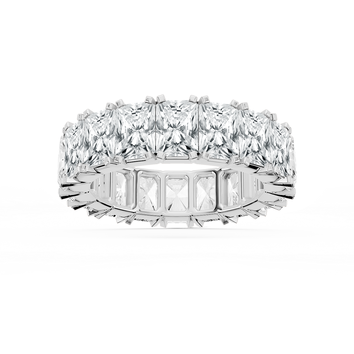 Zora Round Lab Grown Diamond Single Shared Prong Eternity Band