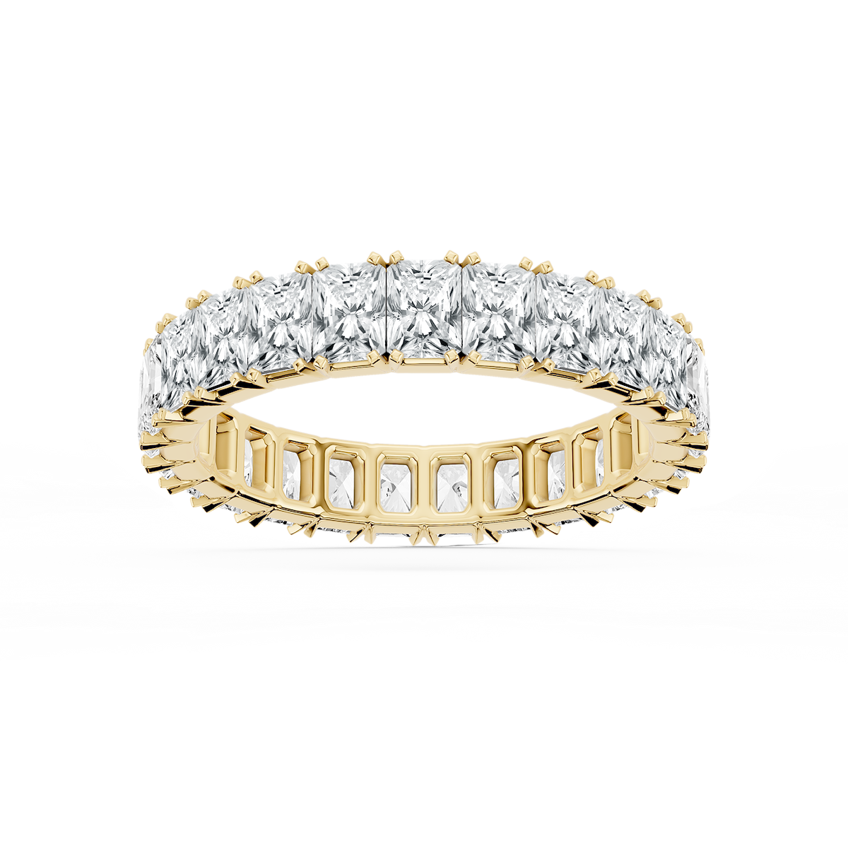 Zora Round Lab Grown Diamond Single Shared Prong Eternity Band