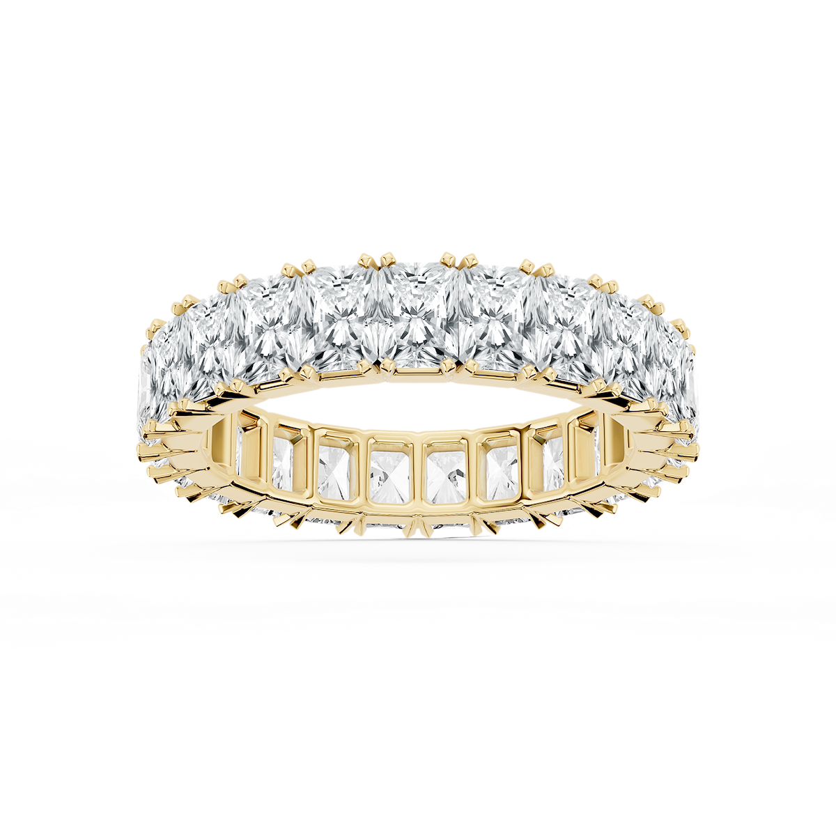 Zora Round Lab Grown Diamond Single Shared Prong Eternity Band