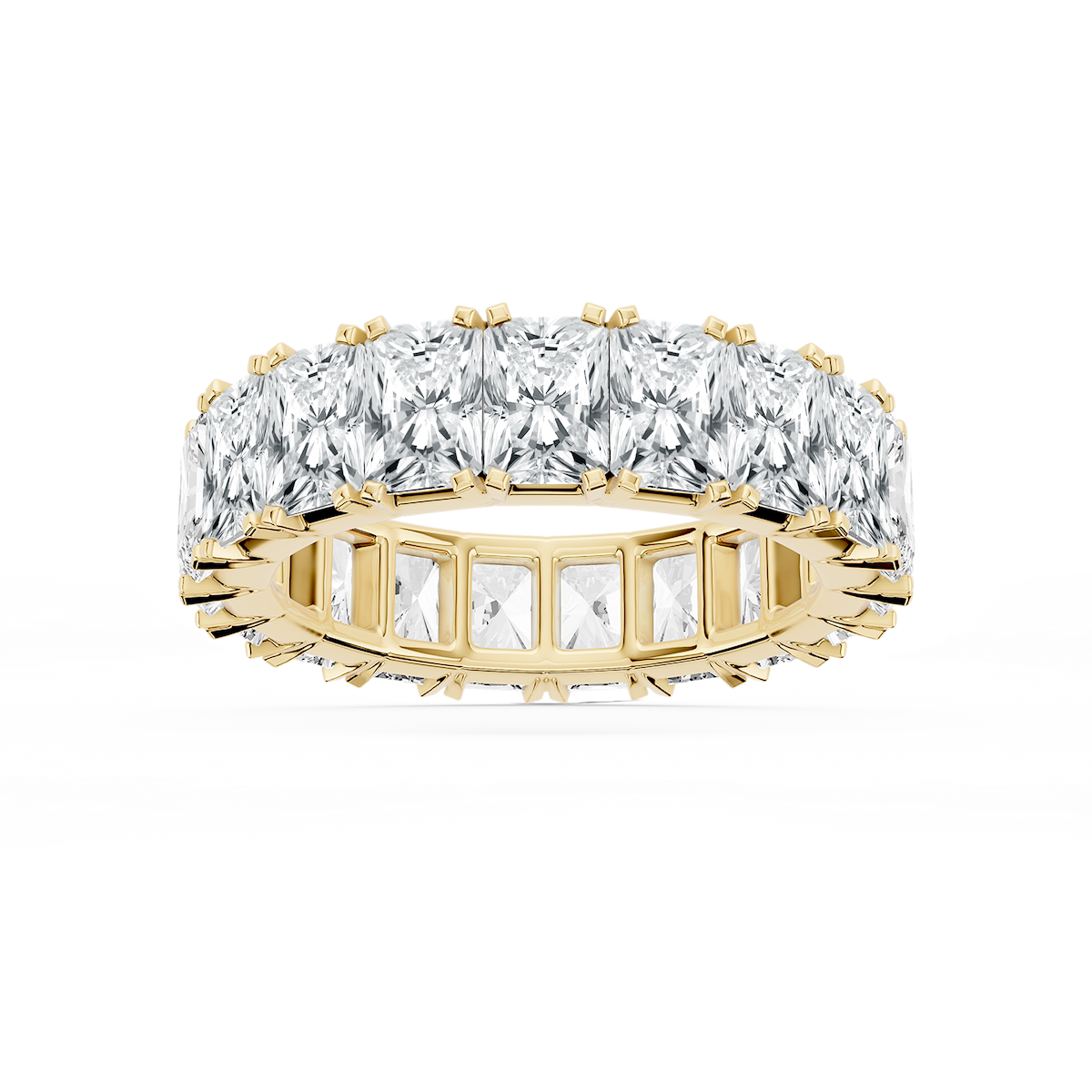 Zora Round Lab Grown Diamond Single Shared Prong Eternity Band