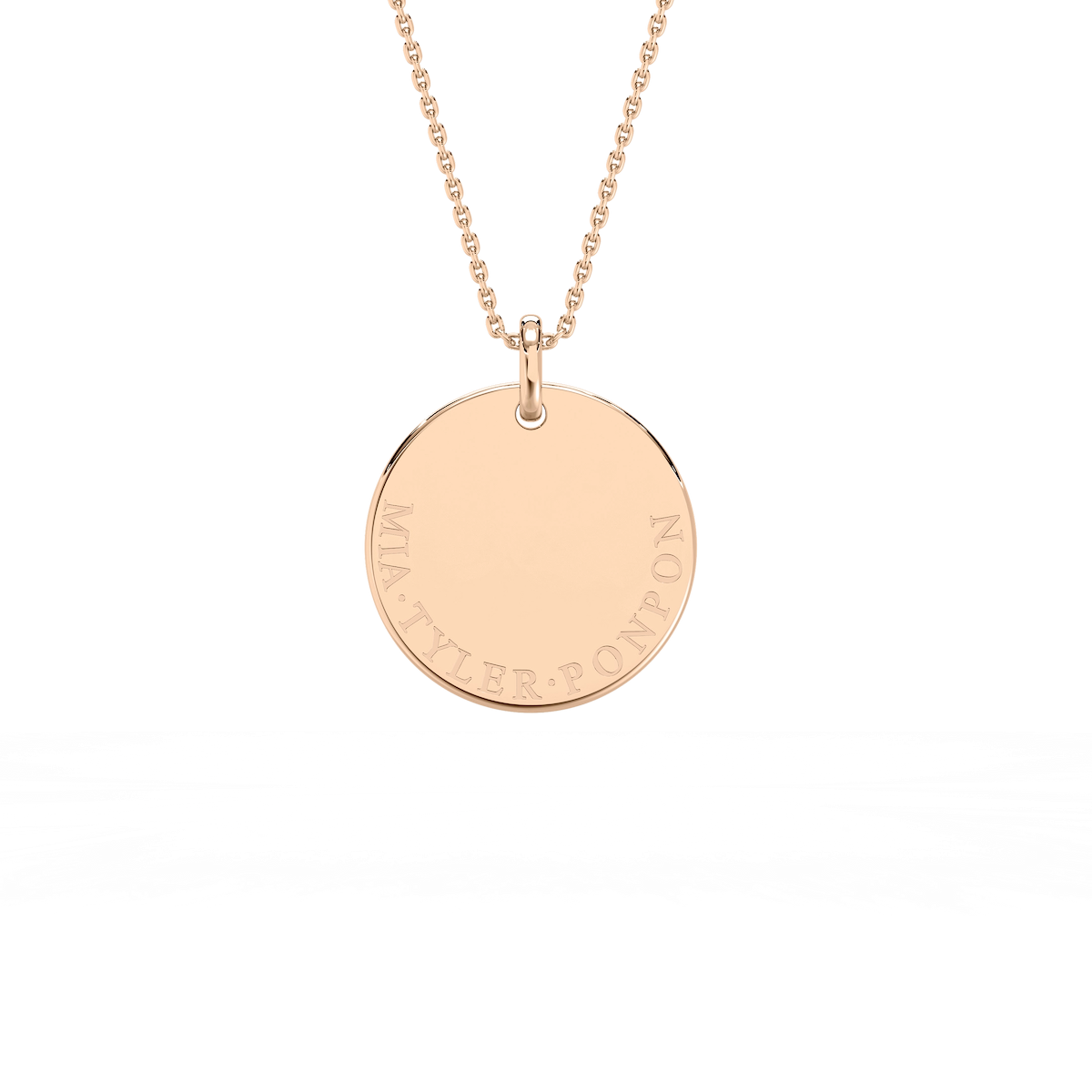 Multi-Name Disc Pendant - 16 or 18 Inches