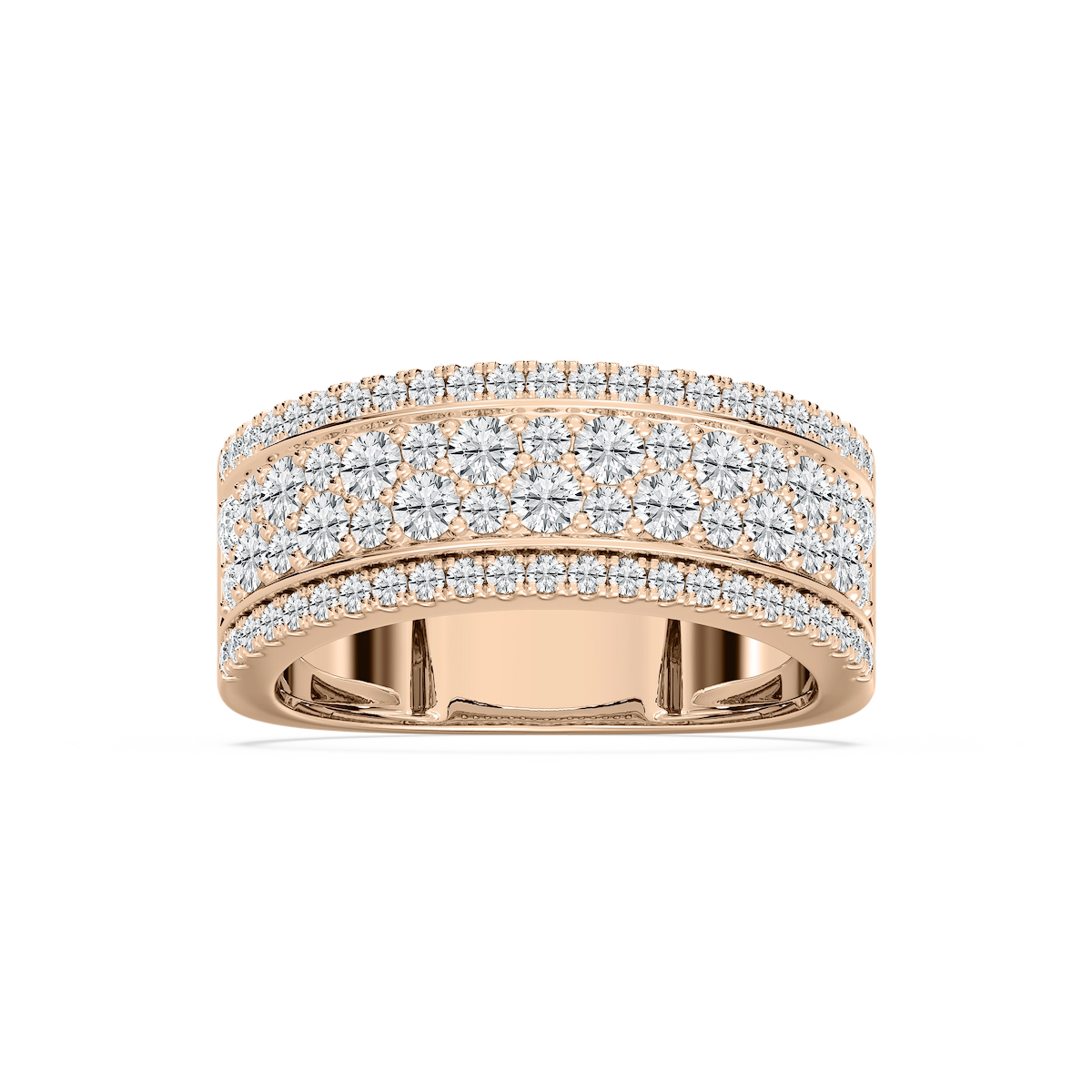 Multi Row Diamond Band